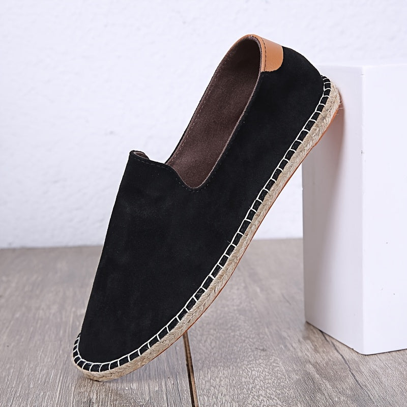 Men's Espadrilles – Casual Slip-on Shoes with Braided Sole – Lightweight Summer Shoes