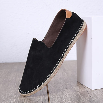 Men's Espadrilles – Casual Slip-on Shoes with Braided Sole – Lightweight Summer Shoes