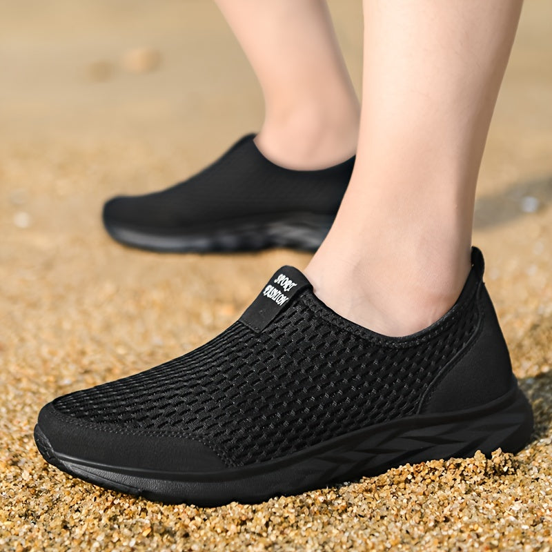Men's Slip-on Sneakers – Breathable Mesh & Lightweight Comfort – Casual & Sporty