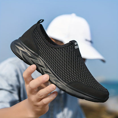 Men's Slip-on Sneakers – Breathable Mesh & Lightweight Comfort – Casual & Sporty