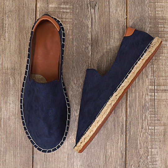 Men's Espadrilles – Casual Slip-on Shoes with Braided Sole – Lightweight Summer Shoes