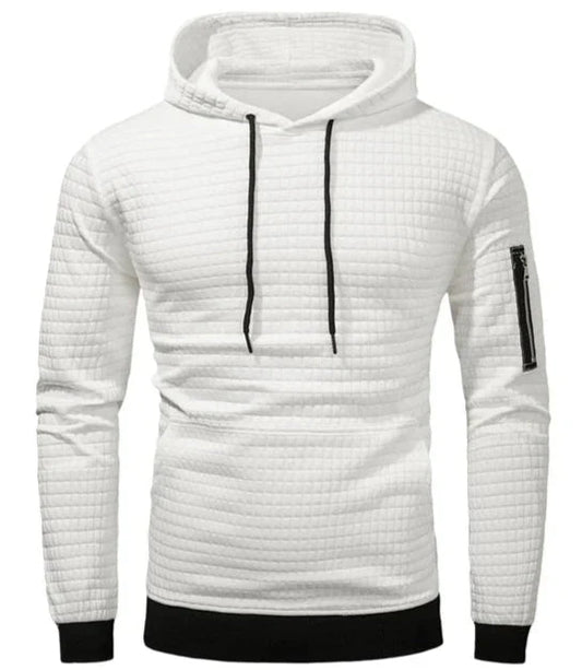 Men's Hoodie Slim Fit – Ribbed Cuffs & Drawstring Hood