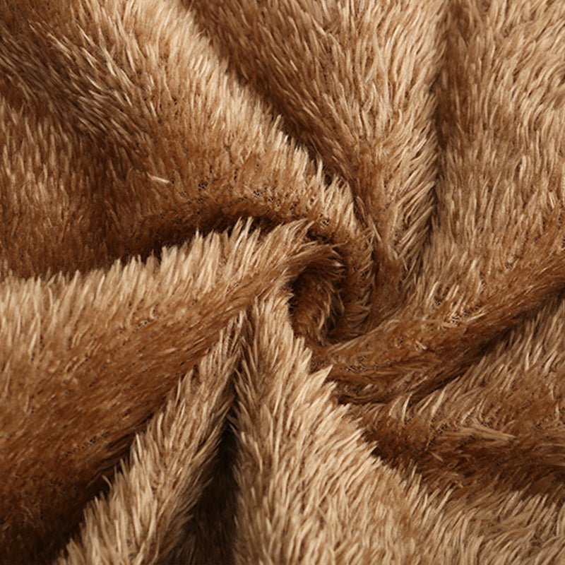 Heren geruite jas met fleecevoering en kraag