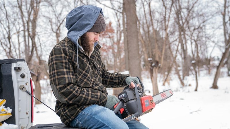 Heren Winterjas met Geruit Patroon en Fleecevoering