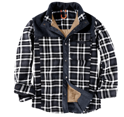 Heren Lumberjack Jas – Warm, Weerbestendig, Outdoorstijl in Rood, Groen of Blauw