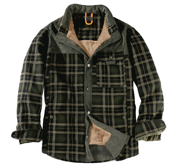 Men's Lumberjack Jacket – Warm, Weather-resistant, Outdoor Style in Rood, Groen or Blauw