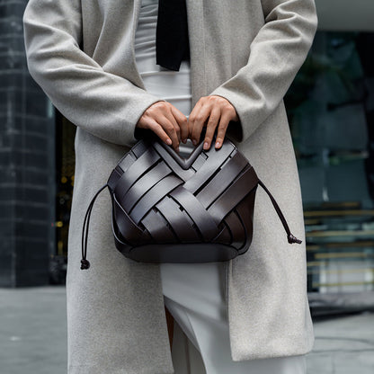 Gevlochten Leren Handtas – Voor Casual en Formele Outfits