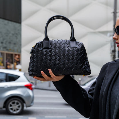 Elegante Leren Handtas – Tijdloze Stijl voor Dagelijks Gebruik