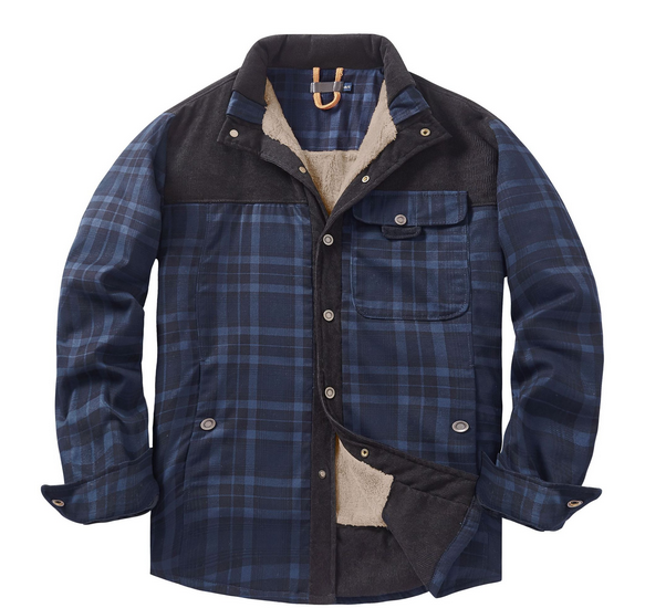 Men's Lumberjack Jacket – Warm, Weather-resistant, Outdoor Style in Rood, Groen or Blauw