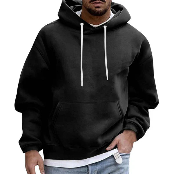 Men's Hoodie with Hood and Pockets in Comfort Fit