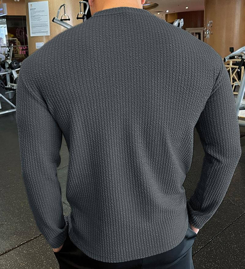 Heren Gebreide Trui met Ronde Hals – Casual American Style