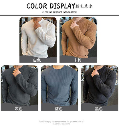 Heren Gebreide Trui met Ronde Hals – Casual American Style