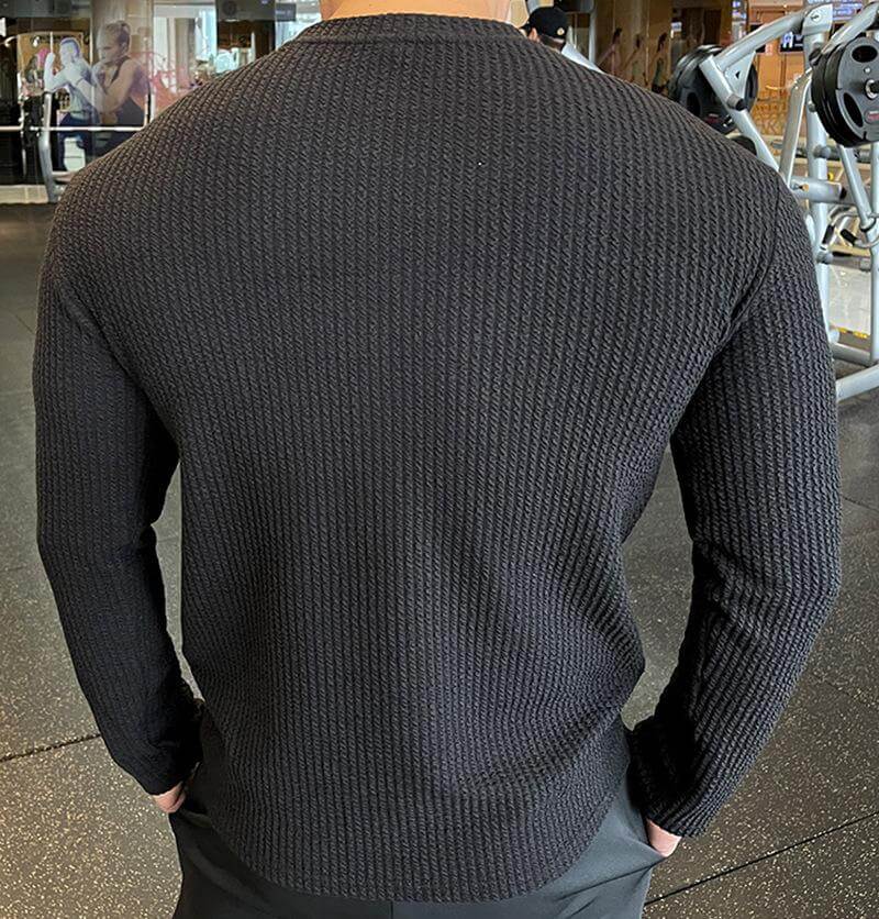 Heren Gebreide Trui met Ronde Hals – Casual American Style