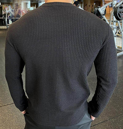 Heren Gebreide Trui met Ronde Hals – Casual American Style