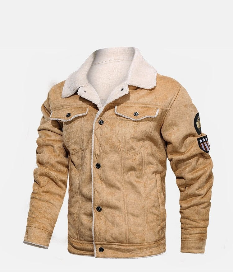 Bikerjack voor heren met zakken – Comfortabel & stijlvol leerlook jack