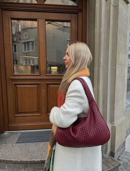 Luxe Geweven Handtas – Tijdloze Elegantie & Comfort voor Elke Dag