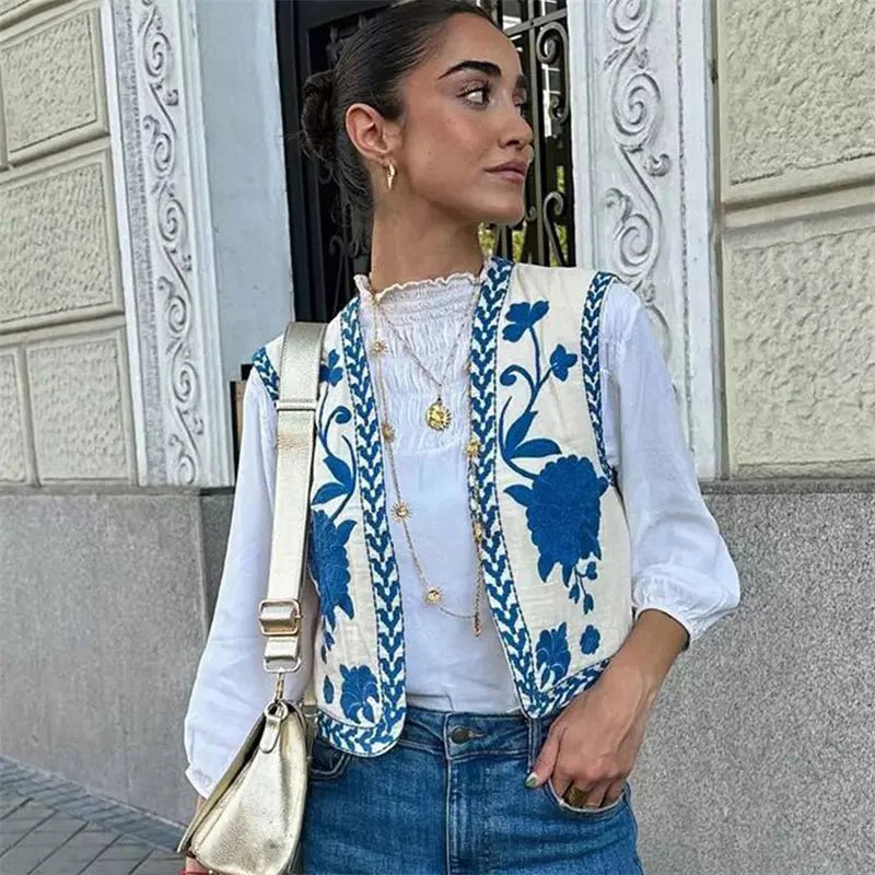 Blaire – Summer Women's Cardigan with Floral Print