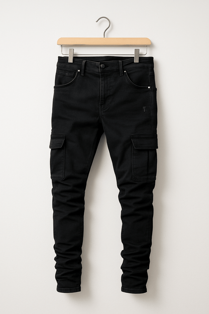 Casper – Heren Stretch Cargo Jeans met Slim Fit en Meerdere Zakken