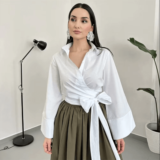 Charissa – Kimono Blouse met Brede Strikceintuur