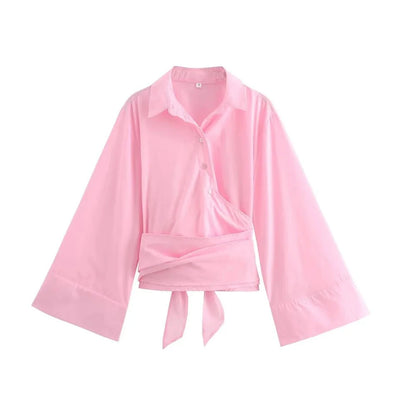 Charissa – Kimono Blouse met Brede Strikceintuur