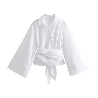 Charissa – Kimono Blouse met Brede Strikceintuur