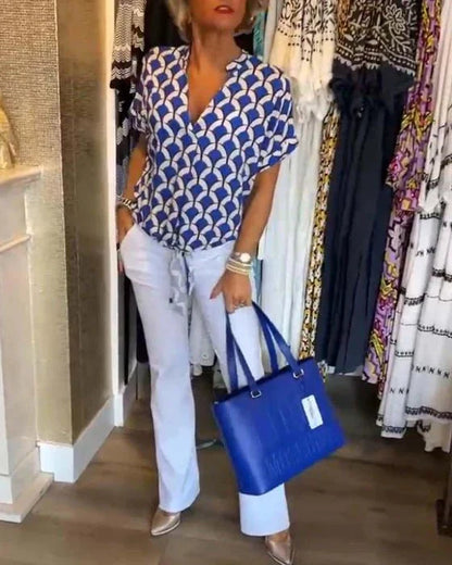 Miley – Dames Blouse met Print en Luchtige Pasvorm