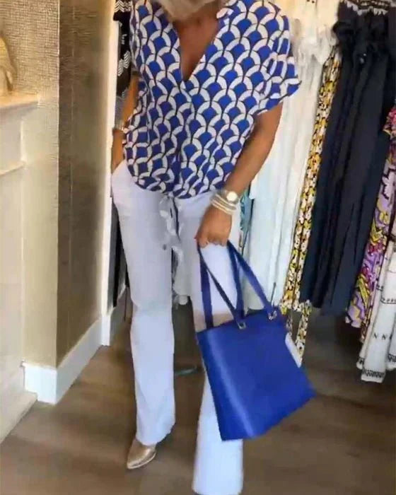 Miley – Dames Blouse met Print en Luchtige Pasvorm