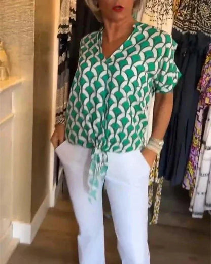 Miley – Dames Blouse met Print en Luchtige Pasvorm