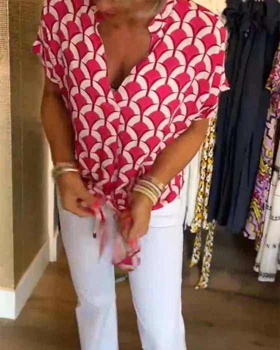 Miley – Dames Blouse met Print en Luchtige Pasvorm