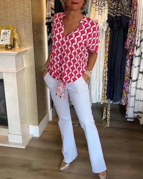 Miley – Dames Blouse met Print en Luchtige Pasvorm