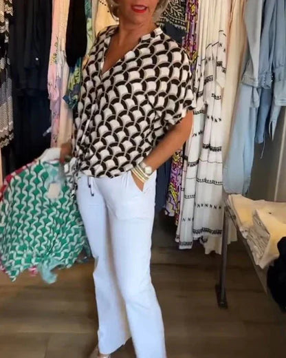 Miley – Dames Blouse met Print en Luchtige Pasvorm