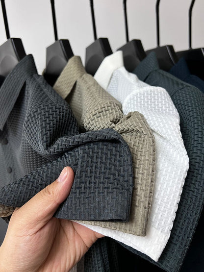 Morten – Heren Polo met Structuur en Comfortabele Pasvorm