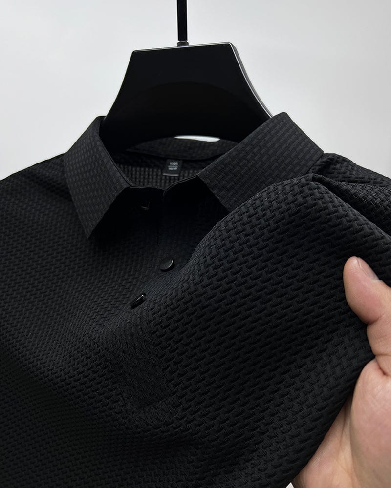 Morten – Heren Polo met Structuur en Comfortabele Pasvorm