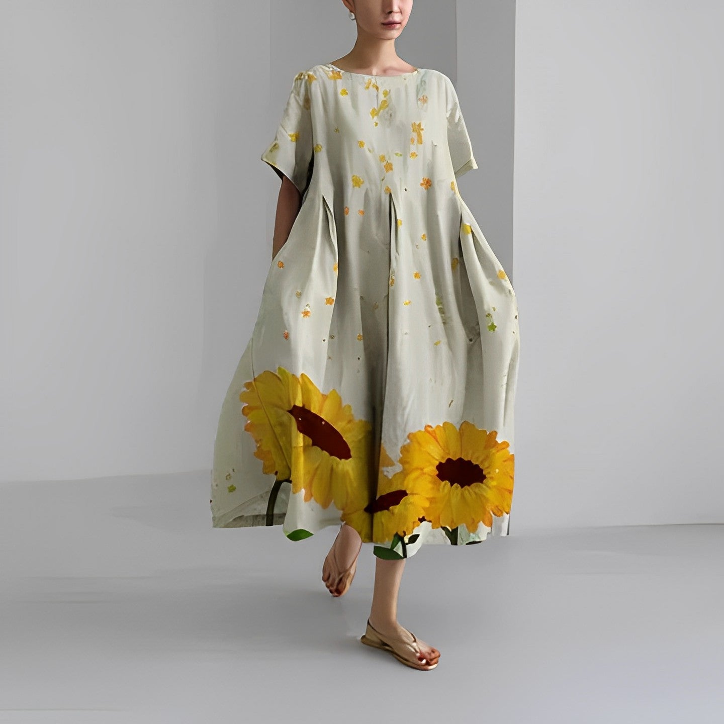 Women's Oversized Maxi Dress | Artistic Design & Airy Fit