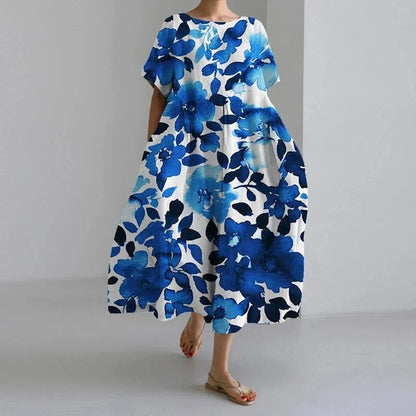 Women's Oversized Maxi Dress | Artistic Design & Airy Fit