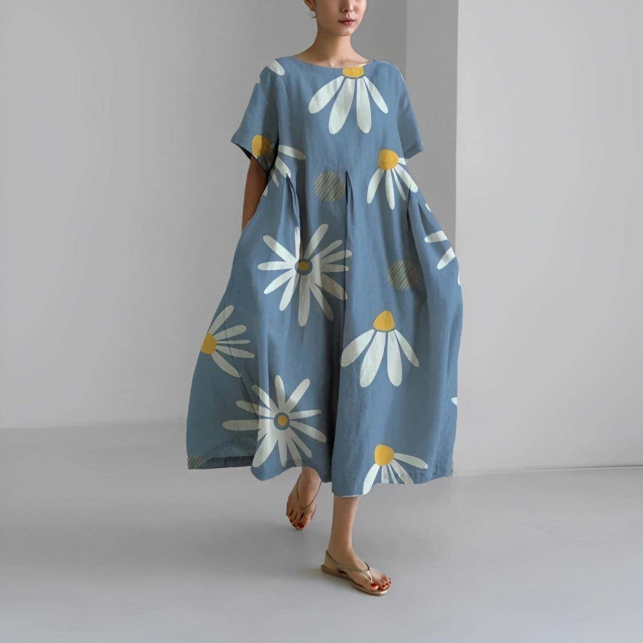 Women's Oversized Maxi Dress | Artistic Design & Airy Fit
