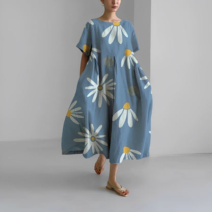 Women's Oversized Maxi Dress | Artistic Design & Airy Fit