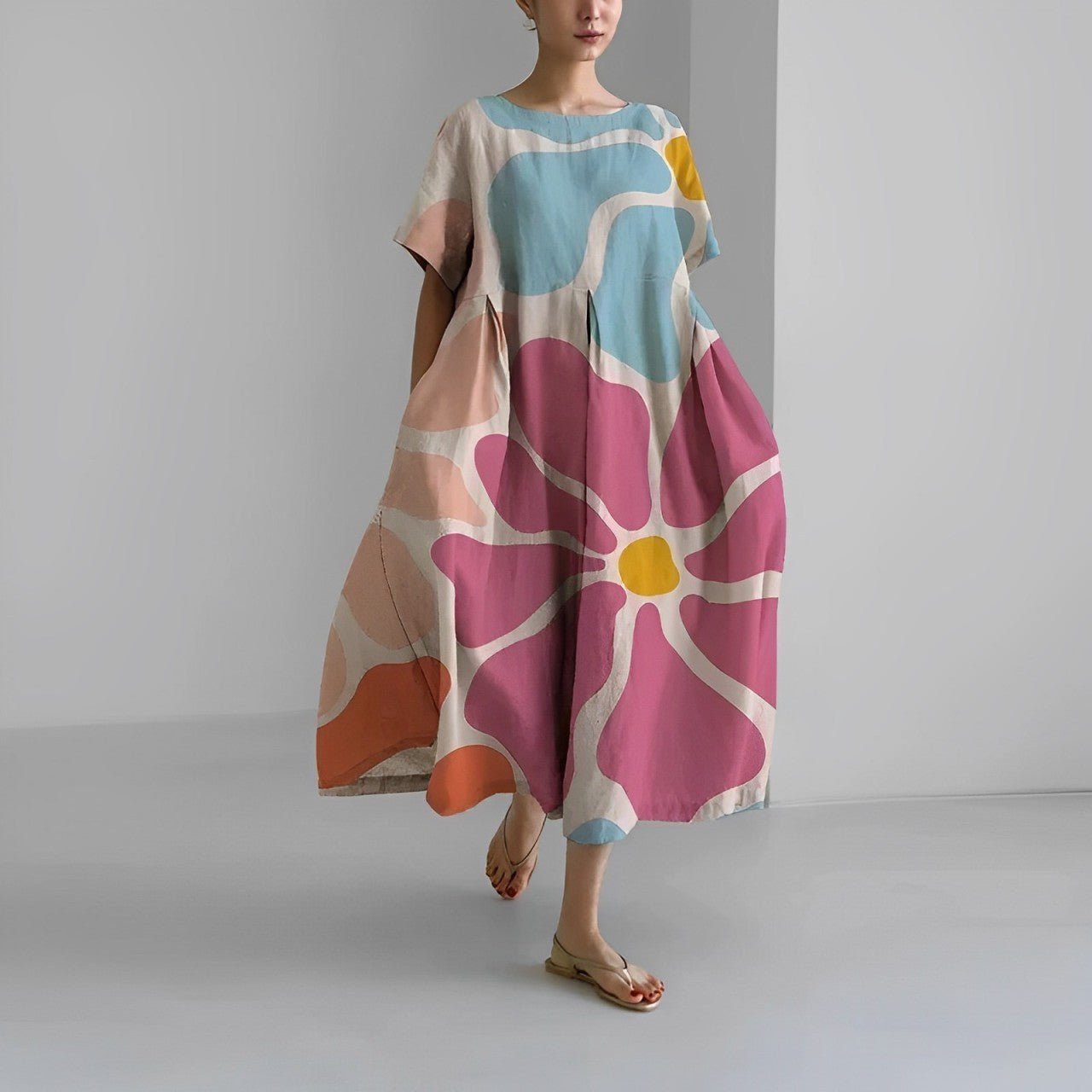 Women's Oversized Maxi Dress | Artistic Design & Airy Fit