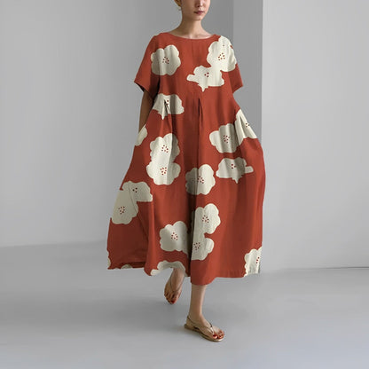 Women's Oversized Maxi Dress | Artistic Design & Airy Fit