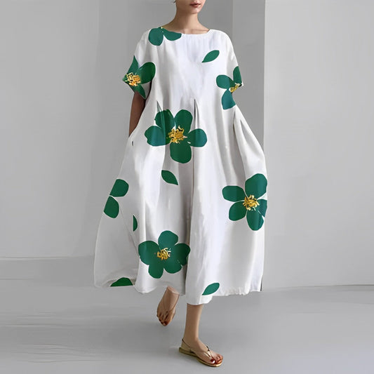 Women's Oversized Maxi Dress | Artistic Design & Airy Fit