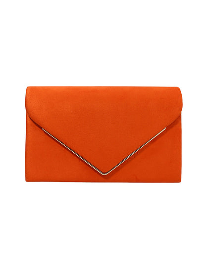 Fluwelen Envelope Clutch – Suède Look voor Avondelijke Elegantie