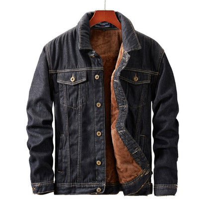 Heren Denim Jas met Sherpa Voering - Warm en Stoer