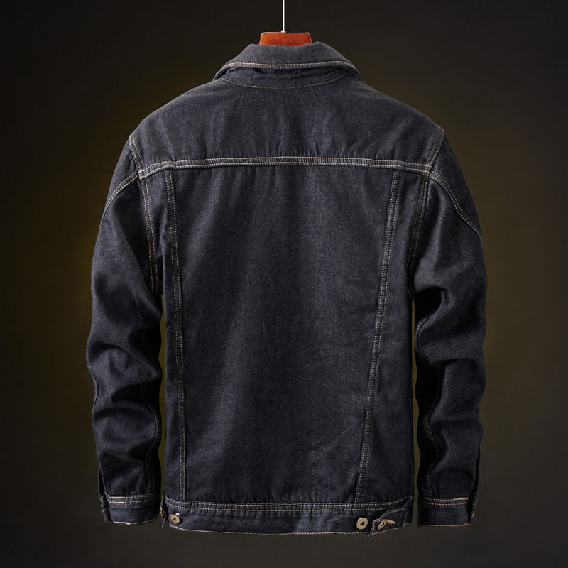 Heren Denim Jas met Sherpa Voering - Warm en Stoer