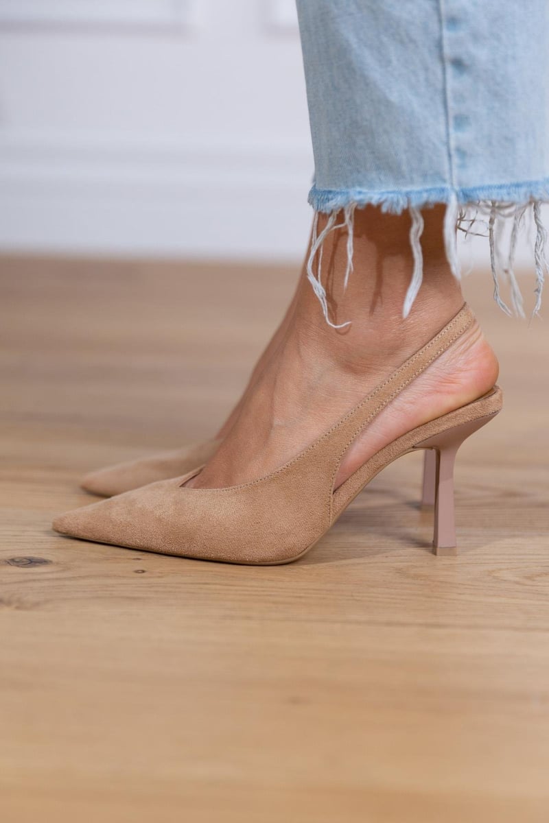 Women's Slingback Heels | Pointed Toe & Elegant Heel | Chic & Minimal