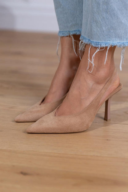 Women's Slingback Heels | Pointed Toe & Elegant Heel | Chic & Minimal
