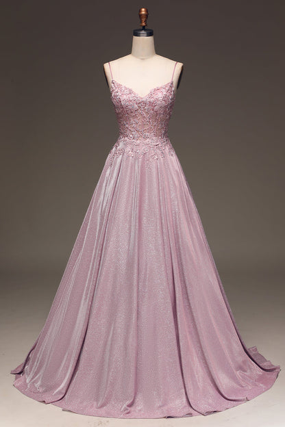 Aurélie | Luxury Glitter Gala Dress with Lace Corset and Maxi Skirt