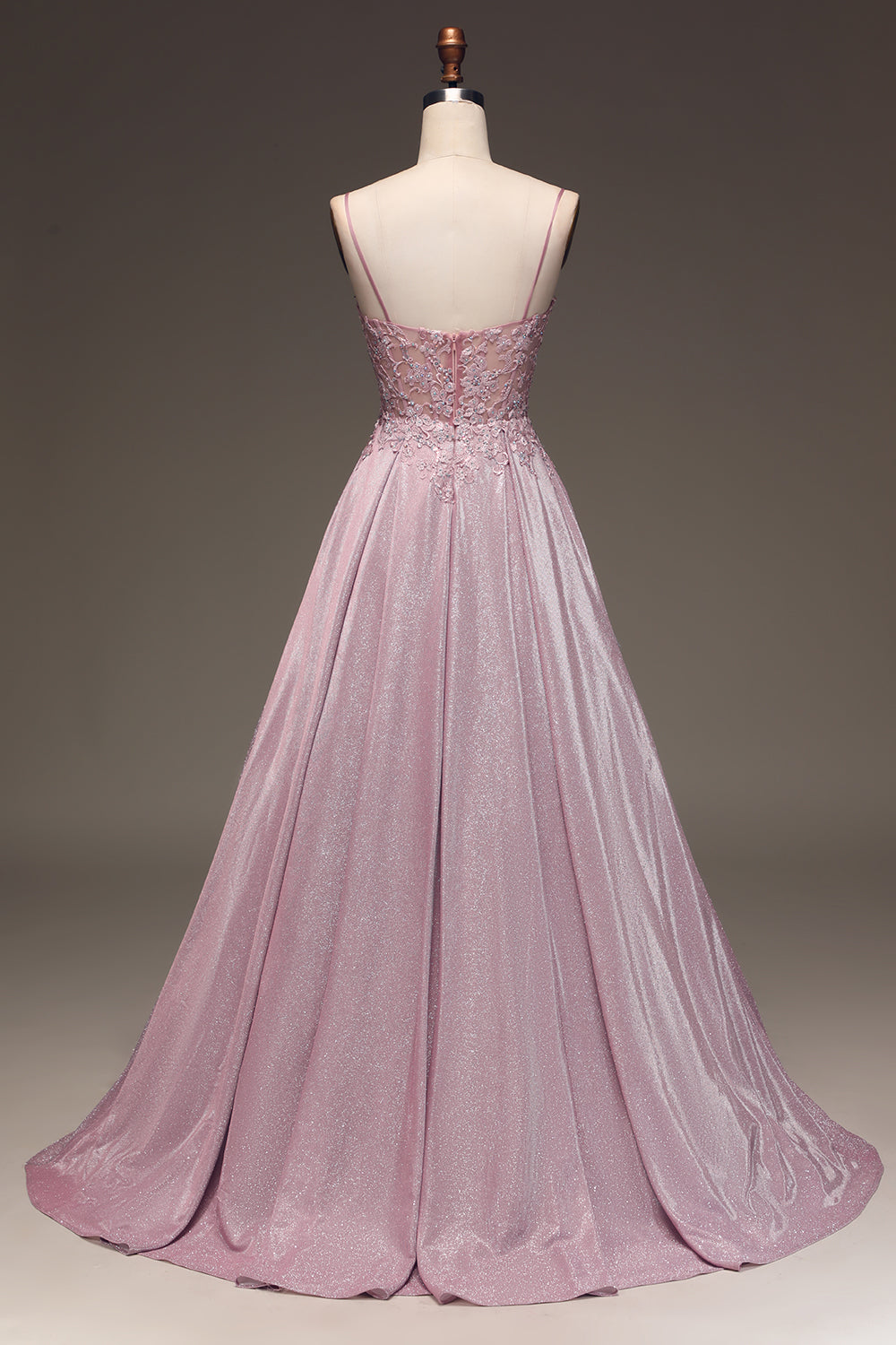 Aurélie | Luxury Glitter Gala Dress with Lace Corset and Maxi Skirt