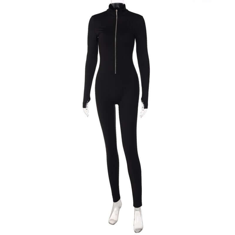 Women's Jumpsuit with Zipper – Elegant and Modern Design