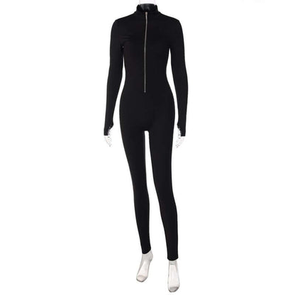 Women's Jumpsuit with Zipper – Elegant and Modern Design