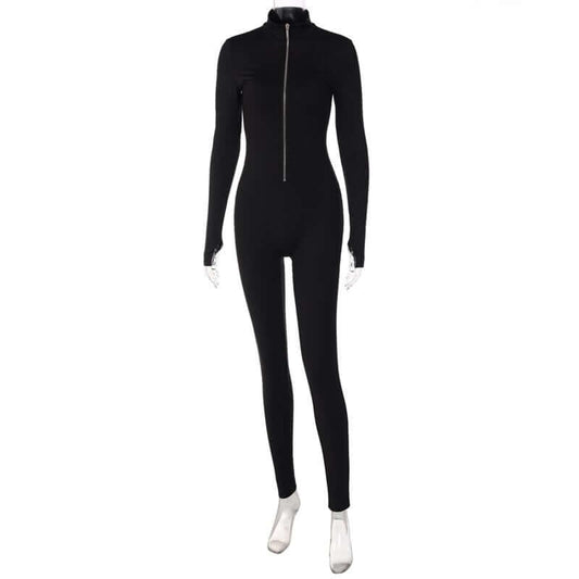 Women's Jumpsuit with Zipper – Elegant and Modern Design